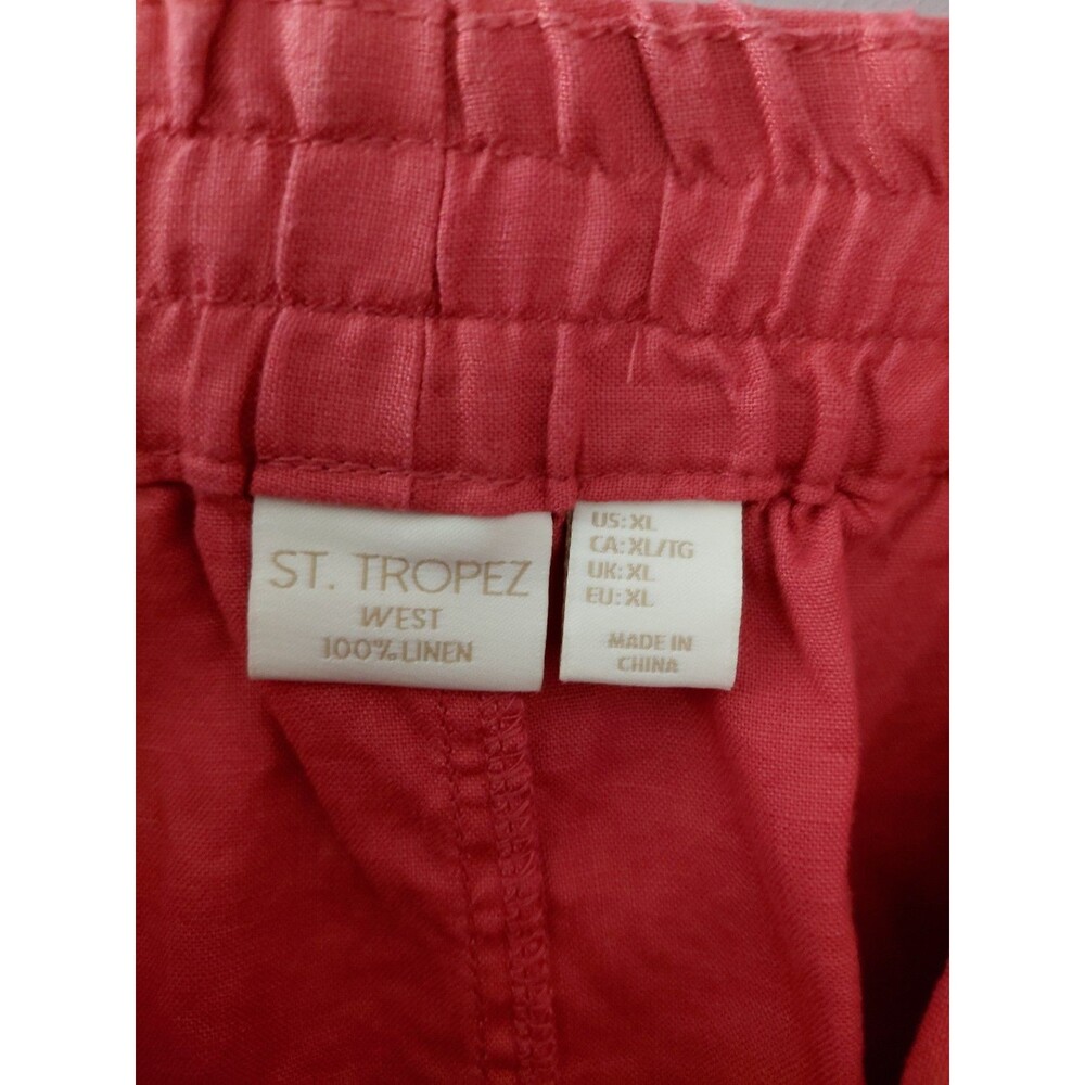 St. Tropez West 100% Linen Knee Length Skirt Size XL - Picture 9 of 9